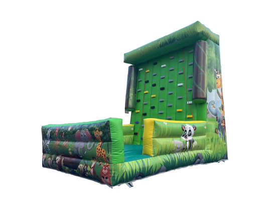Zoo Tier Themen Sport Klettern Wand Spiele Grün aufblasbar