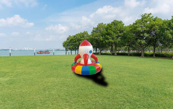 Aufblasbare Spielplätze im Innenbereich Elektrische Spin-Rakete für Kinder