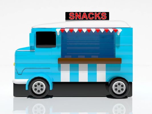 Outdoor aufblasbare Spiele Blau Auto Snack Lebensmittel Zelt zum Verkauf