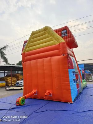 Fun Park Trocken aufblasbare Sprungrutschen mit Süßigkeiten-Shop-Thema
