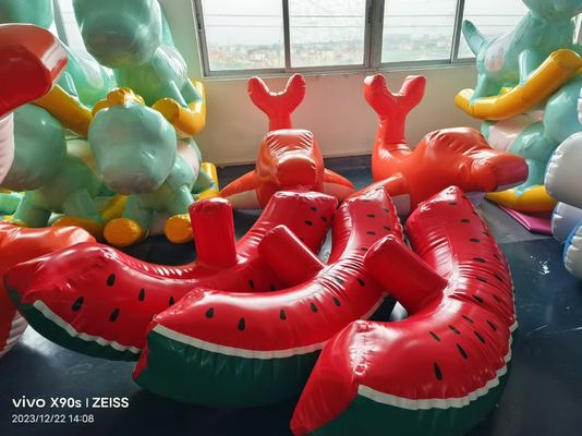 PVC-Platten-Innen-Spielplatz Aufblaserspielzeug Wassermelone Spiele für Kinder