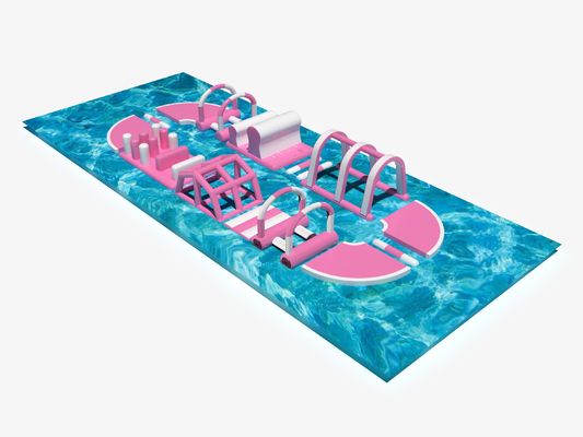 Pink aufblasbarer Wasserausfallplatz Freipark für den Sommer