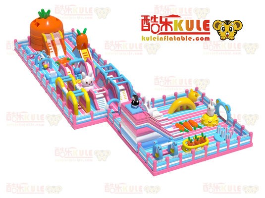 Karotten aufblasbare Jumping Castle für Kinder (Orange & Blue & Pink)
