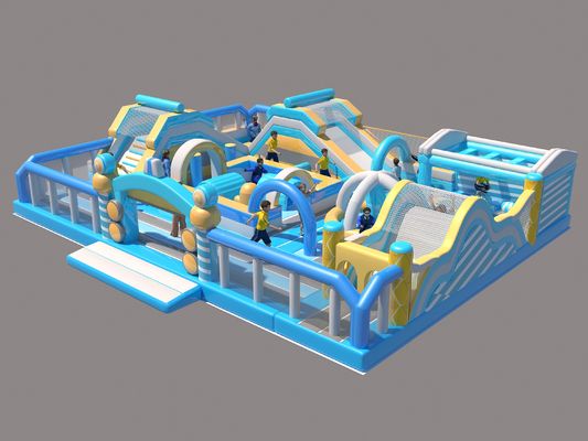 PVC-Platten aufblasbare Hindernisse Kurs angepasst mit Multi-Farbe
