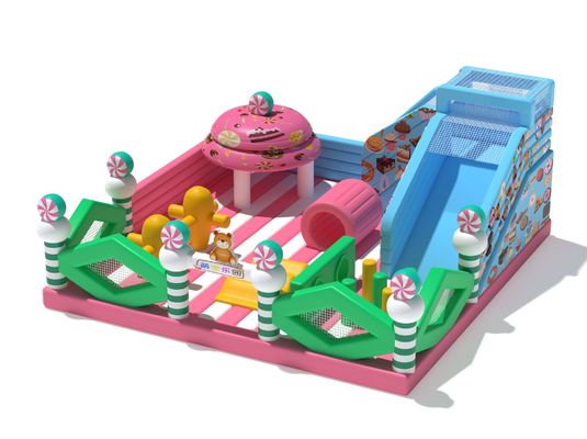 Candy Park Magische aufblasbare Burg Sprunghaus für Kinder