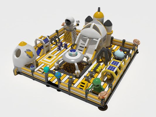 Alien Rocket Space Park aufblasbare Sprungburg mit Rutschen