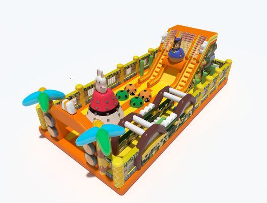 Rabbit Cimbing Bouncy Inflatable Castles mit Schiebehindernissen