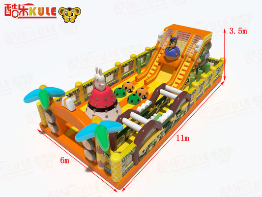 Rabbit Cimbing Bouncy Inflatable Castles mit Schiebehindernissen