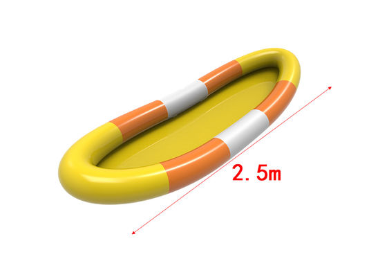 PVC aufblasbares Wasserbecken Weiß Gelb Orange Farbe 2,5 m Für Kinder