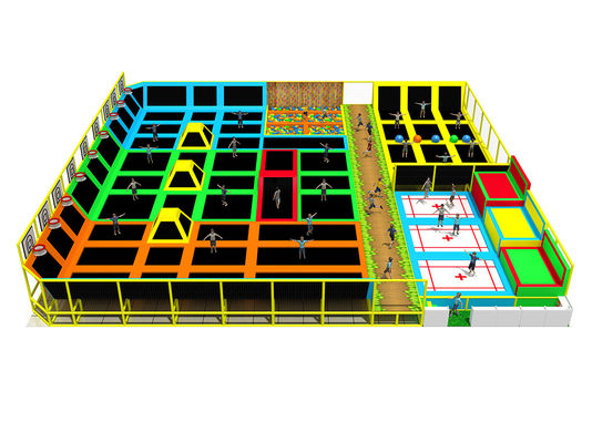 Profi-Innen-Trampolinpark mit PVC-Pp-Nylon-Materialien