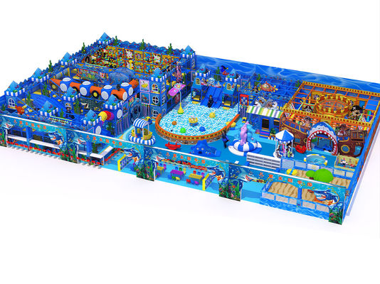 Kinder große Soft Play Ausrüstung mit Blue Ocean Pirate Thema angepasst