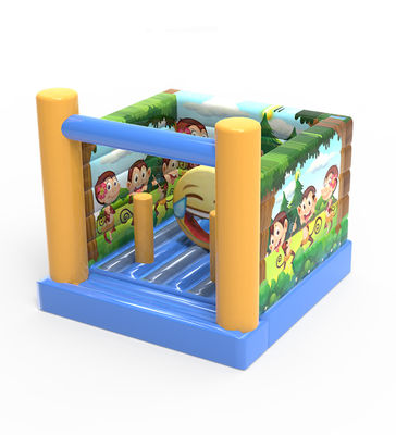 Kleine aufblasbare Monkey Bouncy Castle, kommerzielle Qualität 4*4*4m