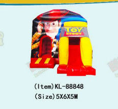 Spielzeuggeschichte Spreng das Sprunghaus mit Schiebereglern