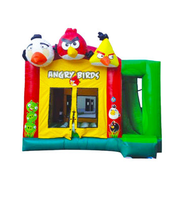 Angry Birds-Themen aufblasbare Sprungburg Doppelstiche