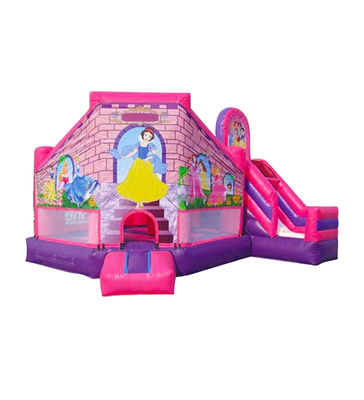 Aufblasbare rosa-violette Disneyland Prinzessin Sprungschloss für Kinder