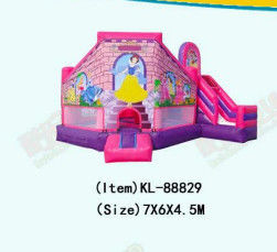 Aufblasbare rosa-violette Disneyland Prinzessin Sprungschloss für Kinder