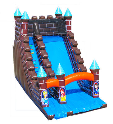 Große Mauer Schnee-Prinzessin aufblasbare Rutsche und Rutsche Miete