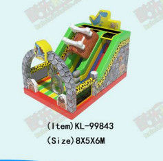Kinder-Spazierplatz Inflatable Dinosaur Animals Slide für Miete