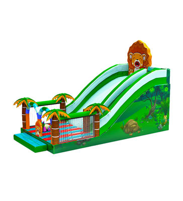 Kinderpark aufblasbarer Wald Palmen Rutsche zum Mieten