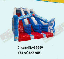 Kinder-Spielplatz Dolphin Doppelspur Schlitten und Rutschen zum Mieten