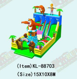 Kinder-Spazierplatz Aufblasbare Giraffen-Tier-Rutsche zum Mieten