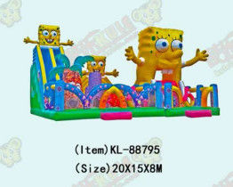 Kinder-Spaßpark aufblasbar SpongeBob-Rutsche bunter Spielplatz