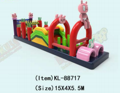 Niedliches Kaninchen - Stilisiertes Kinderspielset Cartoon-Figur - Basierend auf Spielhindernis