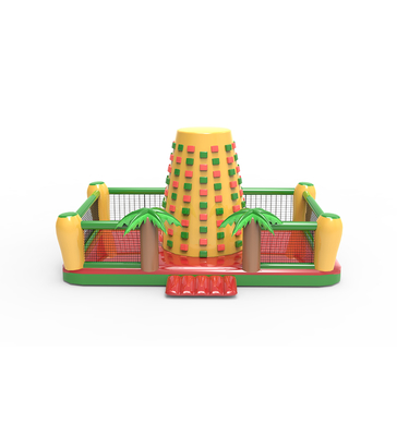 Aufblasbare Felsenklettern: Ein Spaßvolles Abenteuer im Freien Spielplatz Tropische Palmen