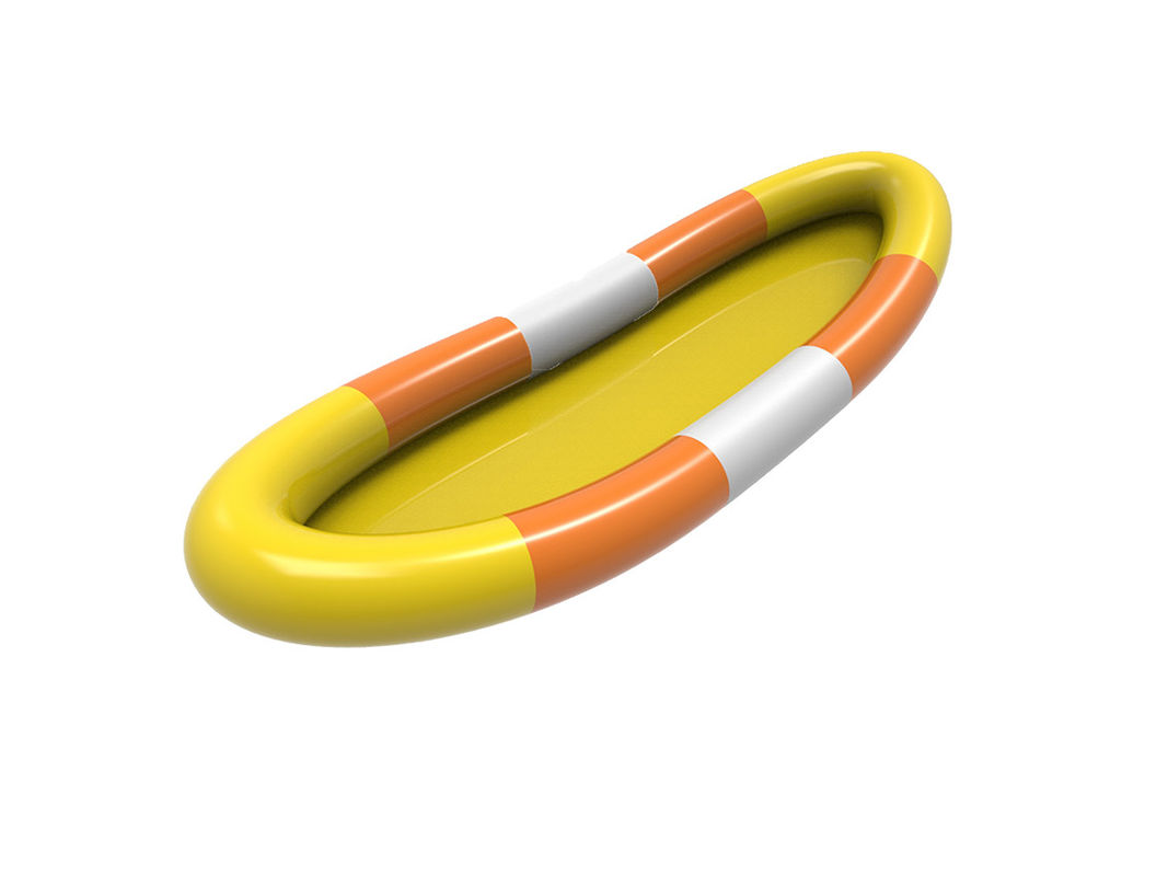 PVC aufblasbares Wasserbecken Weiß Gelb Orange Farbe 2,5 m Für Kinder