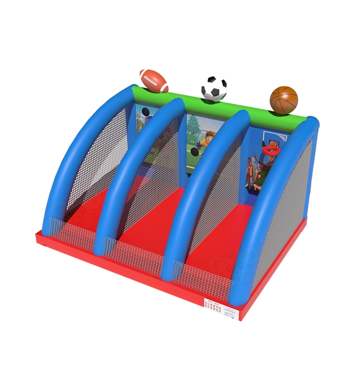 3 - Sport-Aufblasartikel Farbe - Blockball - Schießsport-Spielplatz