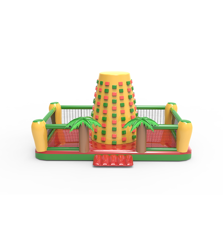 Aufblasbare Felsenklettern: Ein Spaßvolles Abenteuer im Freien Spielplatz Tropische Palmen